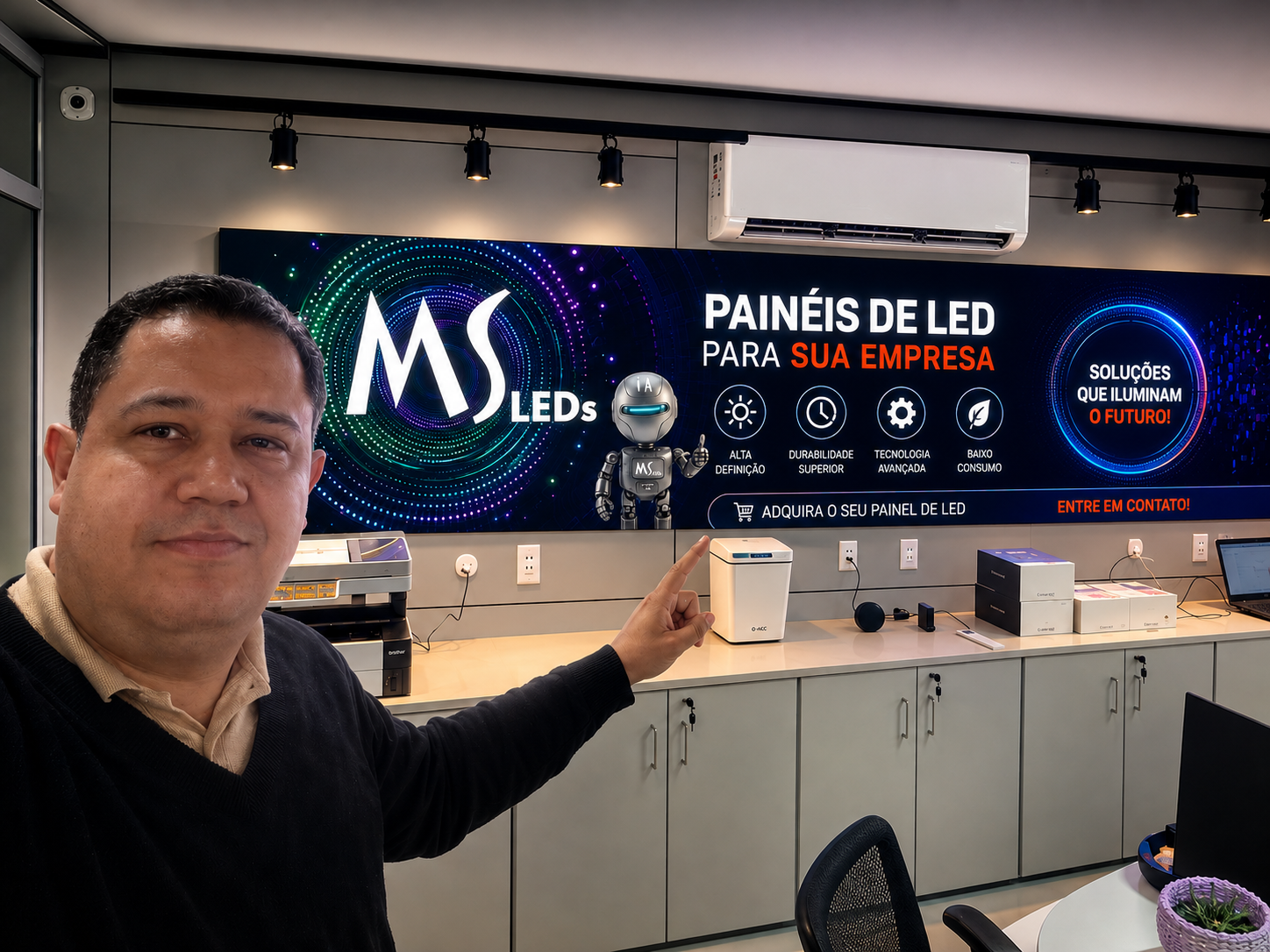Painéis de LED indoor e outdoor